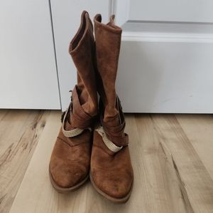 Sheriff zip up boots